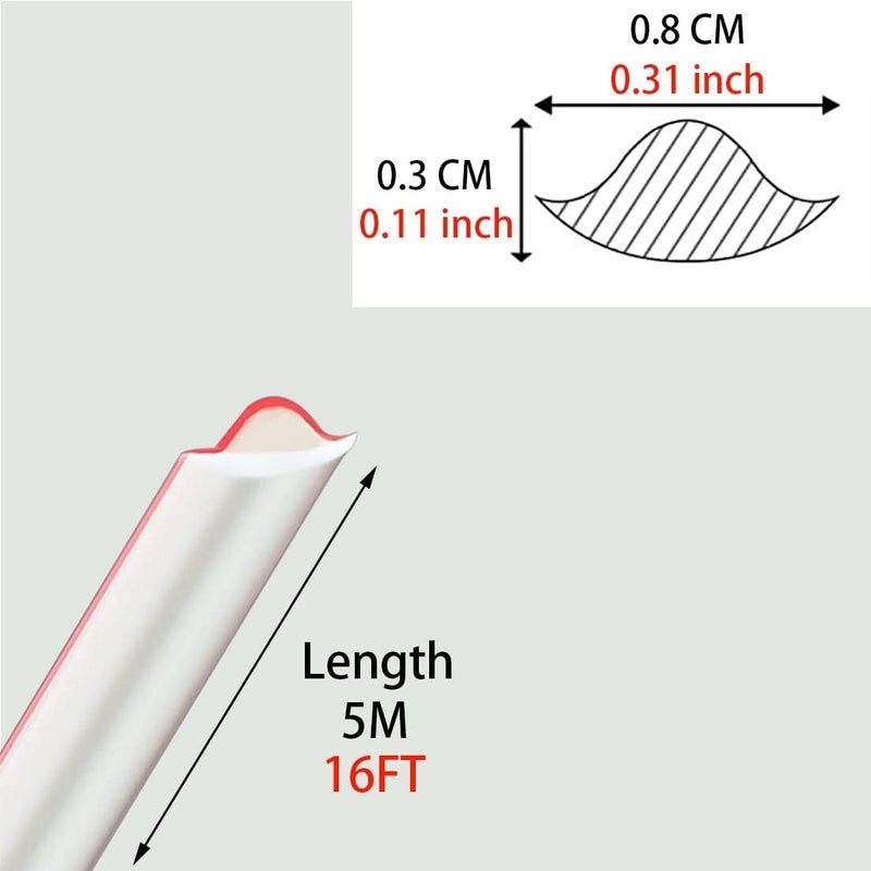 Lcxecnw Flexible Quarter Round Molding Self Adhesive,Peel and Stick Waterproof Molding Trim Caulk Strip for Wall Edge Corner,Ceilings Edge,Cabinet Edge,Tile Countertop Edge,Window Door Frame (White) - Image 2